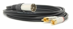 CABLE ADAPTADOR CANON XLR MACHO BALANCEADO A DOS RCA LOW NOISE PREMIUM HAMC