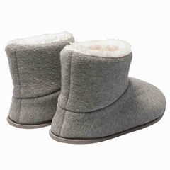 Pantufa Bota Polar Cano Curto Bordo Cinza na internet