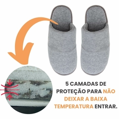 Pantufa Masculino Cinza na internet