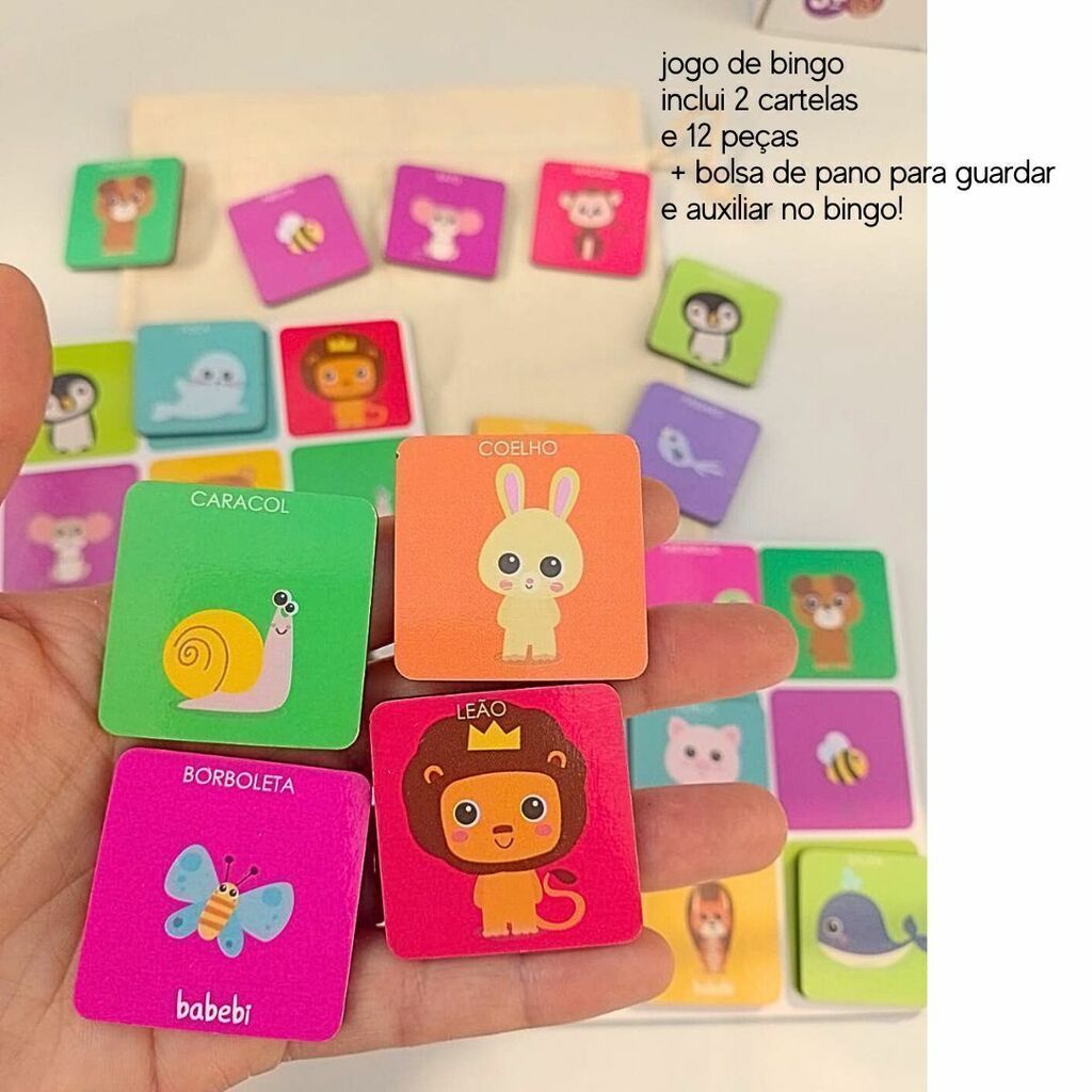 Mini Bingo Joguinhos de Bolsa - BABEBI - Jogo Bingo Infantil