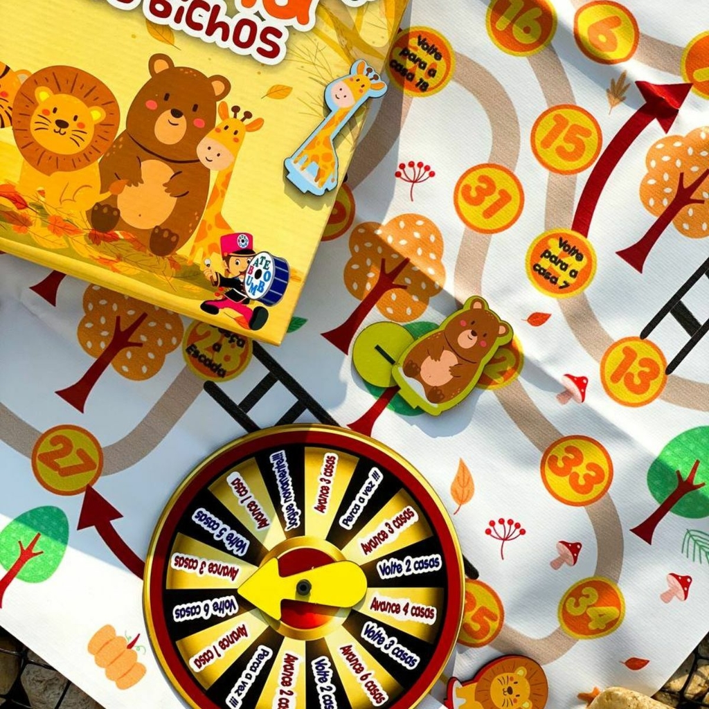 Trilha dos Bichos Jogo Infantil Brinquedo EducativoJogos e  DesafiosBambalalão Brinquedos Educativos