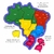 Quebra Cabeça Mapa do Brasil - com Regiões, Estados e Capitais - Brinquedo Pedagógico na internet