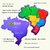Quebra Cabeça Mapa do Brasil - com Regiões, Estados e Capitais - Brinquedo Pedagógico - comprar online