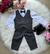 Conjunto Miss Cherry Colete Alfaiataria Preto (CONJMCRCLTAFLTPRT) - Mundo da Bina Lembrancinhas Personalizadas