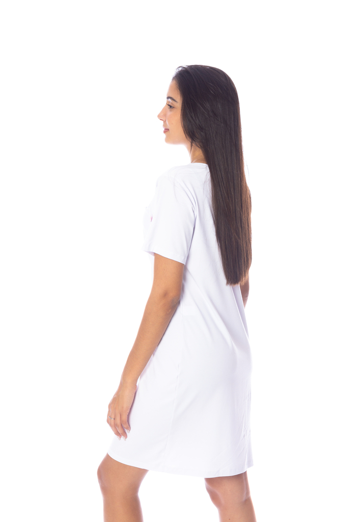 Vestido camiseta on sale branco