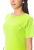 Vestido Manga Curta Camiseta Com Bolso Verde Lima - comprar online