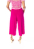 Calça Pantacourt Com Bolso Frontal Feminino Pink na internet