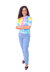 Blusa Tricô Manga Princesa Feminino Tie Dye - loja online