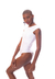 Body Manga Curta Decote Costas Com Bojo Branco - comprar online