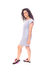 Vestido Regata Muscle Dress Com Ombreira Cinza Mescla - comprar online