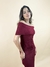 Vestido Midi Tricot Ombro a Ombro - comprar online