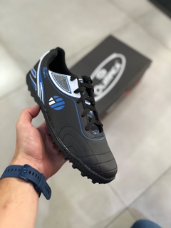 Chuteira Society Ol mpica Preto Azul