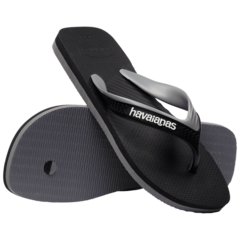 Havaianas Dual - Preto / Cinza Aço na internet