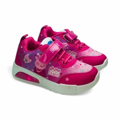 Zapatilla C/ Luces Peppa Pig Cordon Elastico Tecido Footy (0932TC)