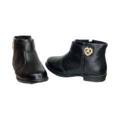 Bota Corta Aplique Corazon Napa Molekinha (2167133NP) - comprar online