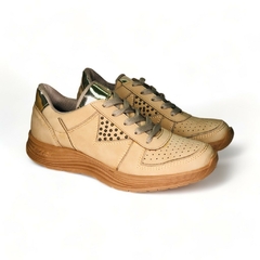 Zapatilla Urbana Recortes Tachas Nobuck Mousse (421NOB) - comprar online