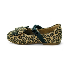 Guillermina Abrojo moño Strass Animal Print Napa Bibi (787180NP) - Mousse Calzados