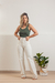 Imagem do Calça Feminina Wide Leg Off White