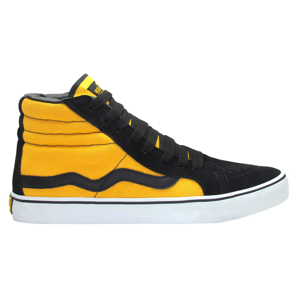 Tênis Mad Rats Hi Top Preto/Amarelo - Brabo Skate Shop