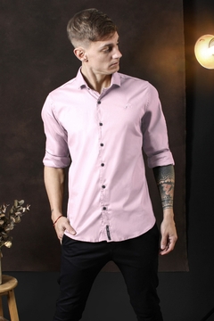 CAMISA DE VESTIR LISA (41152) - tienda online