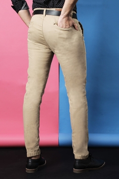 PANTALON GABARDINA CHINO TAPA 2 BOLSILLOS (39312)