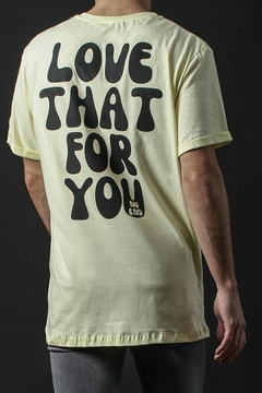 REMERA LOVE THAT FOR YOU OVERSIZE (40220) - No End MAYORISTA