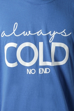 REMERA OVER OVER ALWAYS COLD (41294) - No End MAYORISTA