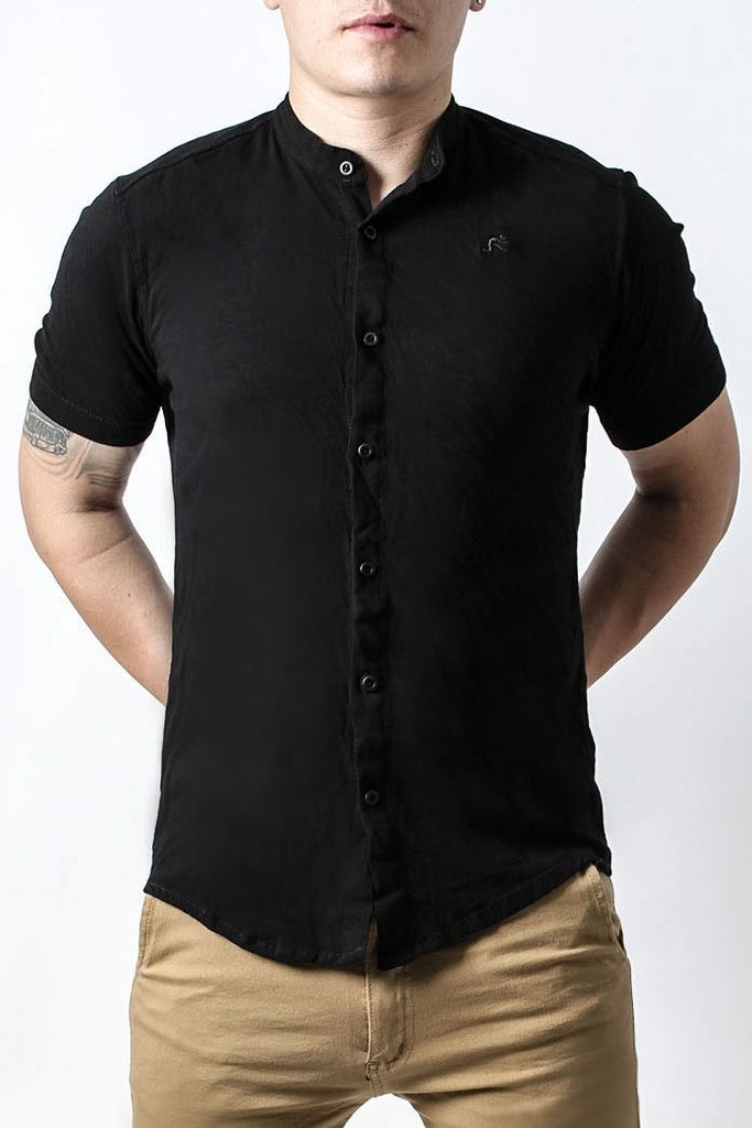 Camisas, Camisa lino color Negro