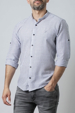 CAMISA CUELLO MAO CLOQUE M/L (39112) - comprar online