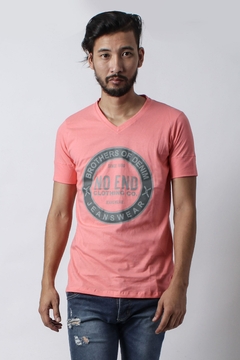 REMERA BROTHERS OF DENIM ESCOTE V (40284) - No End MAYORISTA