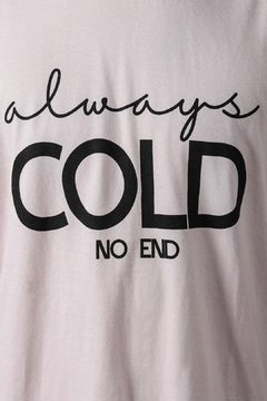 REMERA OVER OVER ALWAYS COLD (41294) - No End MAYORISTA