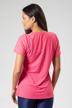 Camisa Alongada Dry Line Rosa - comprar online