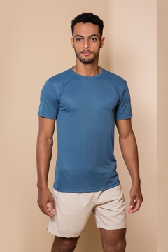 Camisa Masculina Beat.co Light Azul Petróleo