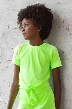 Camisa Feminina Infantil Laço Verde