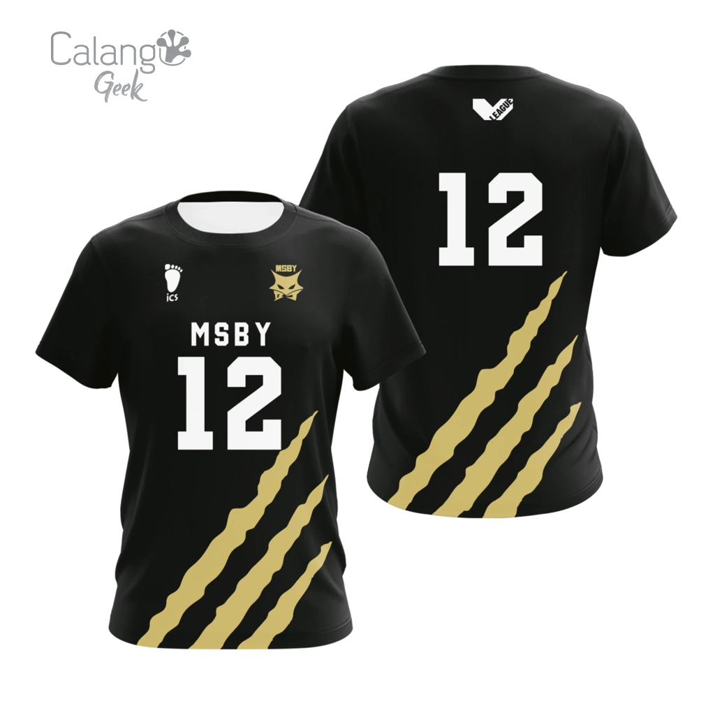 CAMISA UNIFORME MSBY BLACK JACKAL HAIKYUU NUMERO PERSONALIZAVEL