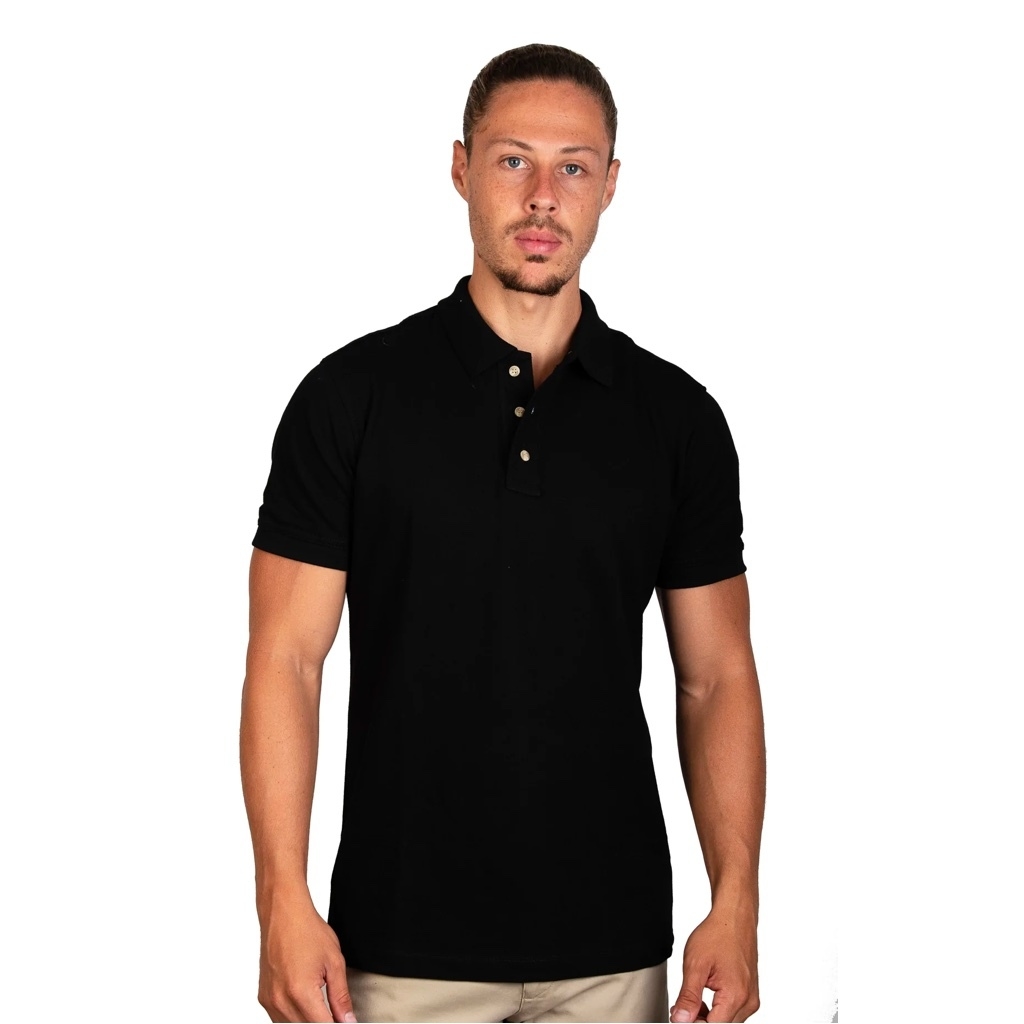 Playera best sale polo negro