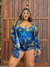 Imagem do Conjunto Blusão + Short Arara Azul Plus Size