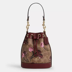 *PREORDEN* Coach Mini Bucket Bag Canvas With Cherry Print - comprar en línea