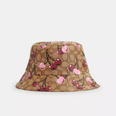 *PREORDEN* Coach Signature Cherry Swirl Print Bucket Hat - comprar en línea