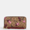 *PREORDEN* Coach Long Zip Around Wallet In Signature Canvas With Cherry Print - comprar en línea