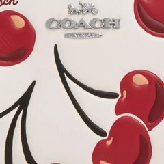 *PREORDEN* Coach Snap Wallet With Cherry Print and white - tienda en línea