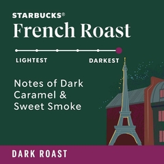 *PREORDEN* Starbucks French Roast Dark Roast Ground Coffee (12oz) - comprar en línea