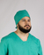 Conjunto Scrub Oxford Masculino Personalizado IDEAU - Verde Jade - Bini Vet - Vestuário Profissional Veterinário