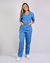 Conjunto Scrub Oxford Feminino - Azul Hospitalar - comprar online