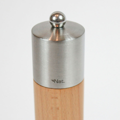 Moedor de sal e pimenta LILLE manual em madeira e aço inox 18 cm - comprar online