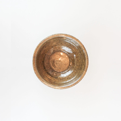 Bowl de vidro 22 cm com suporte em rattan MAYA na internet
