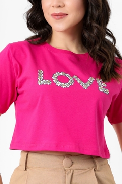 Croped love pink TAM. Único - comprar online