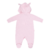 Macacão Longo Bebê Suedine Com Capuz Corujinha Rosa -Miniclo - comprar online
