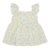Vestido Bebê Cotton Limão Siciliano Estampado Amarelo -Miniclo