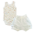 Conjunto Body Regata Estampado + Shorts com cintura Pró Conforto - Bebê Habitué - Fleurs Roses